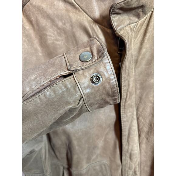 Vintage Snyder Leather Men's Size XL Thermolite Brown Leather Aviator Jacket - Picture 11 of 15